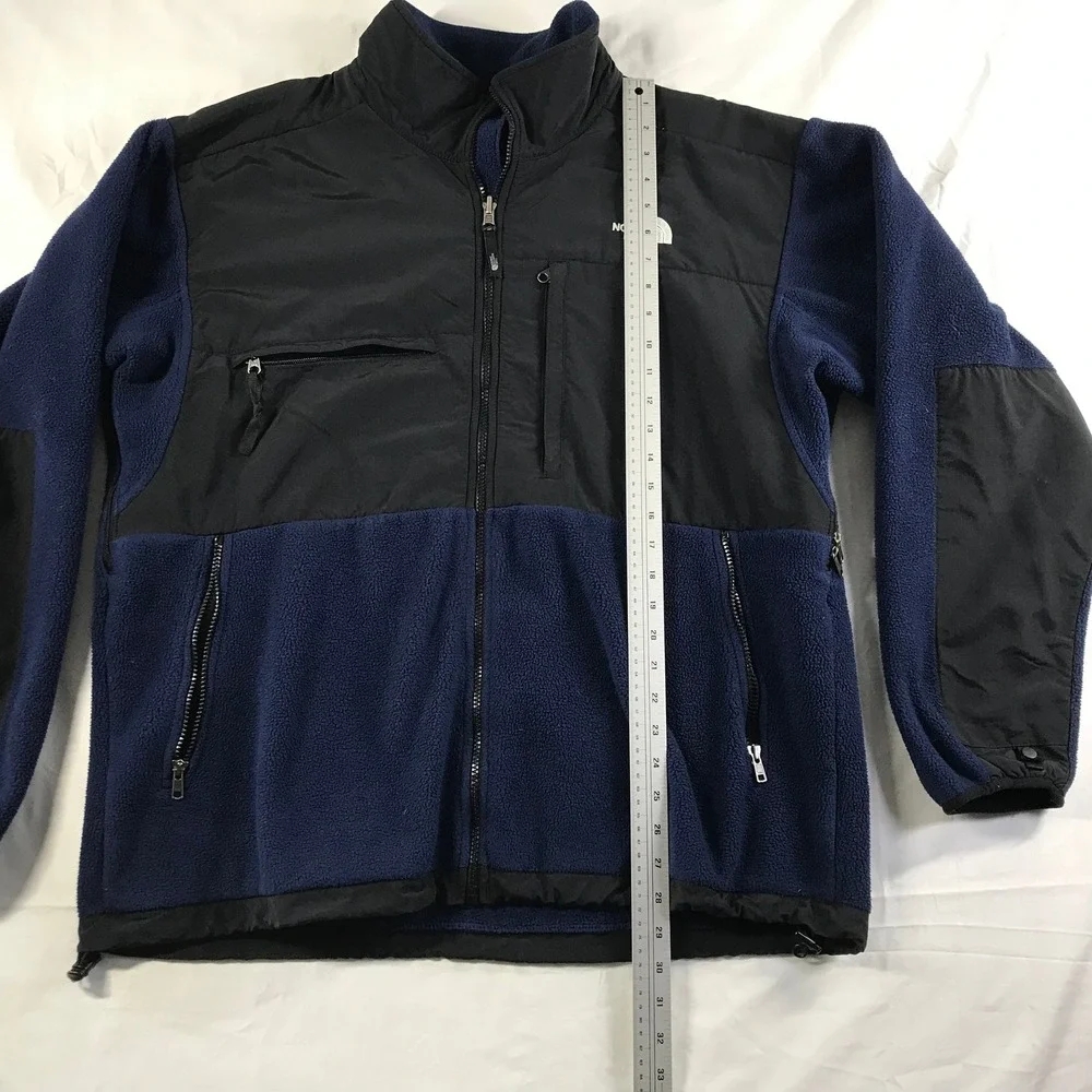 The North Face Denali Polartec Fleece Jacket Mens XL Navy Blue Black Full Zip